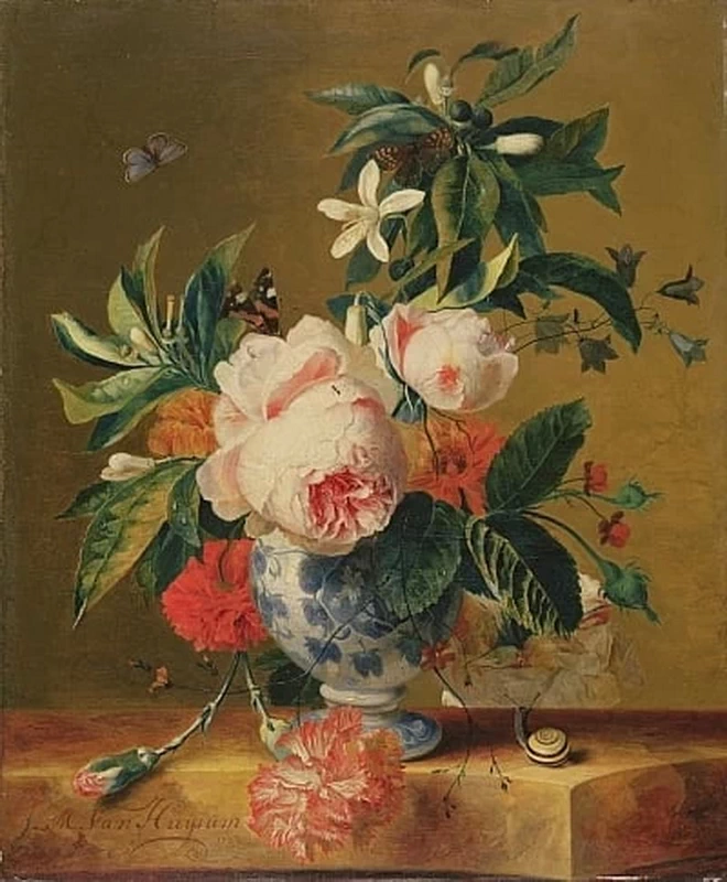 Vaso con rose
